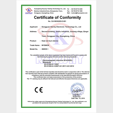 ismod i ce certificazioni