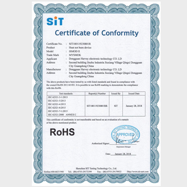 certificazioni ismod ii rohs