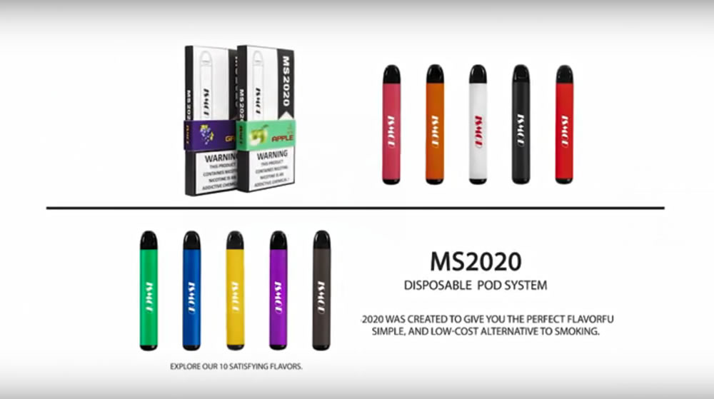 monouso vape pod Yun Xi ms2020, 10 gusti e-liquid